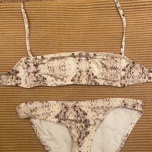 MARBLE BIKINI SWIMSUIT / Size: S